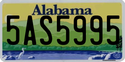 AL license plate 5AS5995