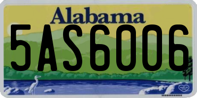 AL license plate 5AS6006