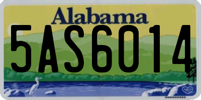AL license plate 5AS6014