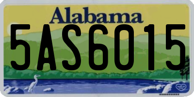 AL license plate 5AS6015