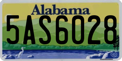 AL license plate 5AS6028