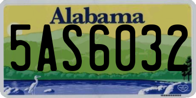 AL license plate 5AS6032