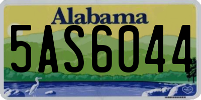 AL license plate 5AS6044