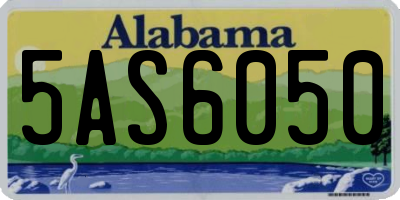 AL license plate 5AS6050