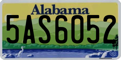 AL license plate 5AS6052