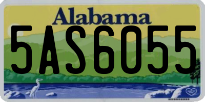 AL license plate 5AS6055