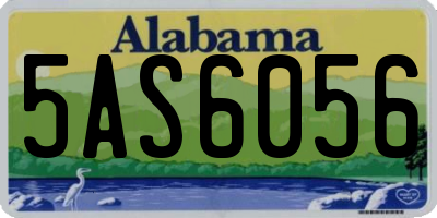 AL license plate 5AS6056