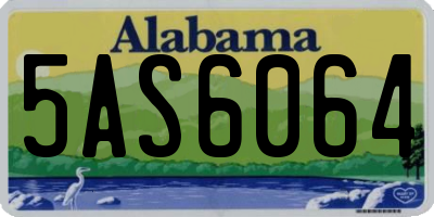AL license plate 5AS6064
