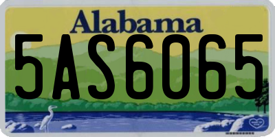 AL license plate 5AS6065