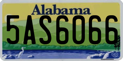 AL license plate 5AS6066