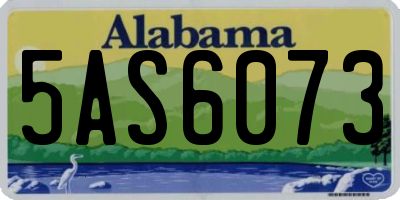 AL license plate 5AS6073