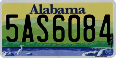 AL license plate 5AS6084