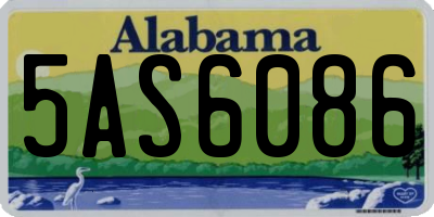 AL license plate 5AS6086