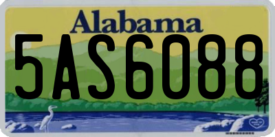 AL license plate 5AS6088