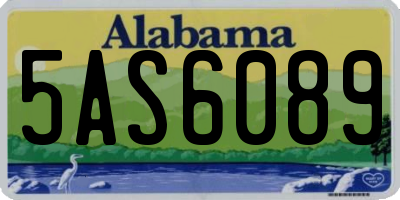 AL license plate 5AS6089
