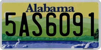 AL license plate 5AS6091