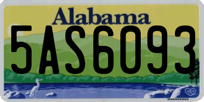 AL license plate 5AS6093