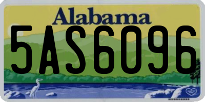 AL license plate 5AS6096