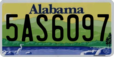 AL license plate 5AS6097