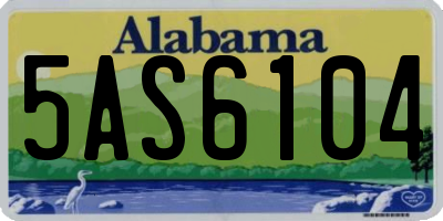 AL license plate 5AS6104