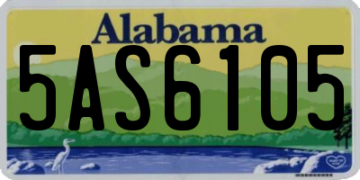 AL license plate 5AS6105