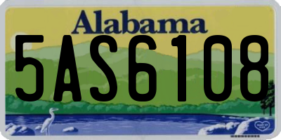 AL license plate 5AS6108