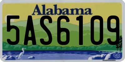 AL license plate 5AS6109