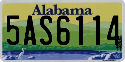 AL license plate 5AS6114