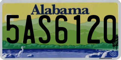 AL license plate 5AS6120