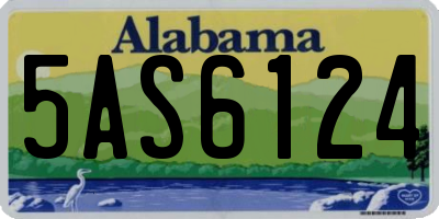 AL license plate 5AS6124
