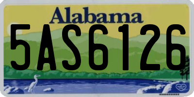 AL license plate 5AS6126