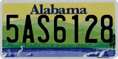 AL license plate 5AS6128
