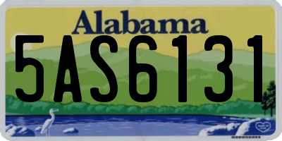 AL license plate 5AS6131
