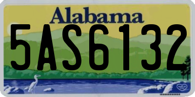 AL license plate 5AS6132