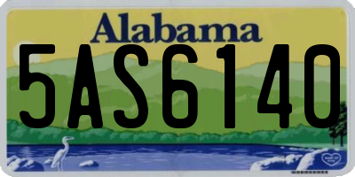 AL license plate 5AS6140
