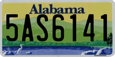 AL license plate 5AS6141