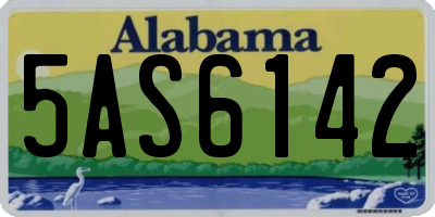 AL license plate 5AS6142