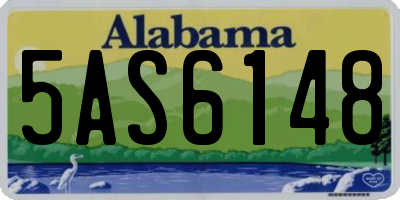 AL license plate 5AS6148