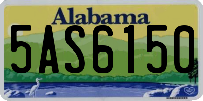 AL license plate 5AS6150