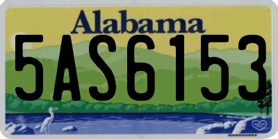 AL license plate 5AS6153