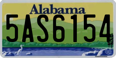 AL license plate 5AS6154