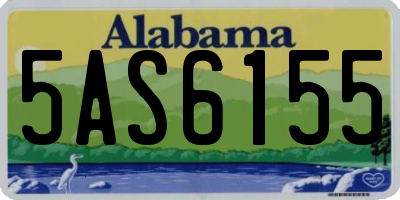AL license plate 5AS6155