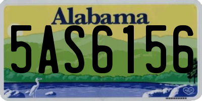 AL license plate 5AS6156