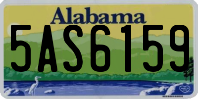 AL license plate 5AS6159