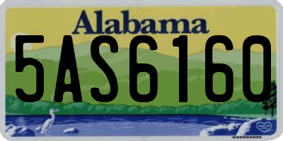 AL license plate 5AS6160