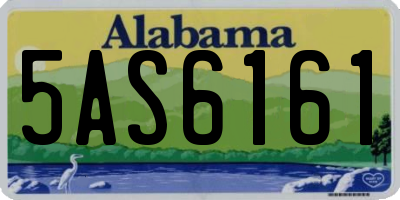 AL license plate 5AS6161