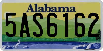 AL license plate 5AS6162