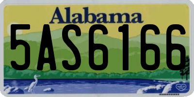 AL license plate 5AS6166