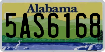 AL license plate 5AS6168