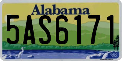 AL license plate 5AS6171
